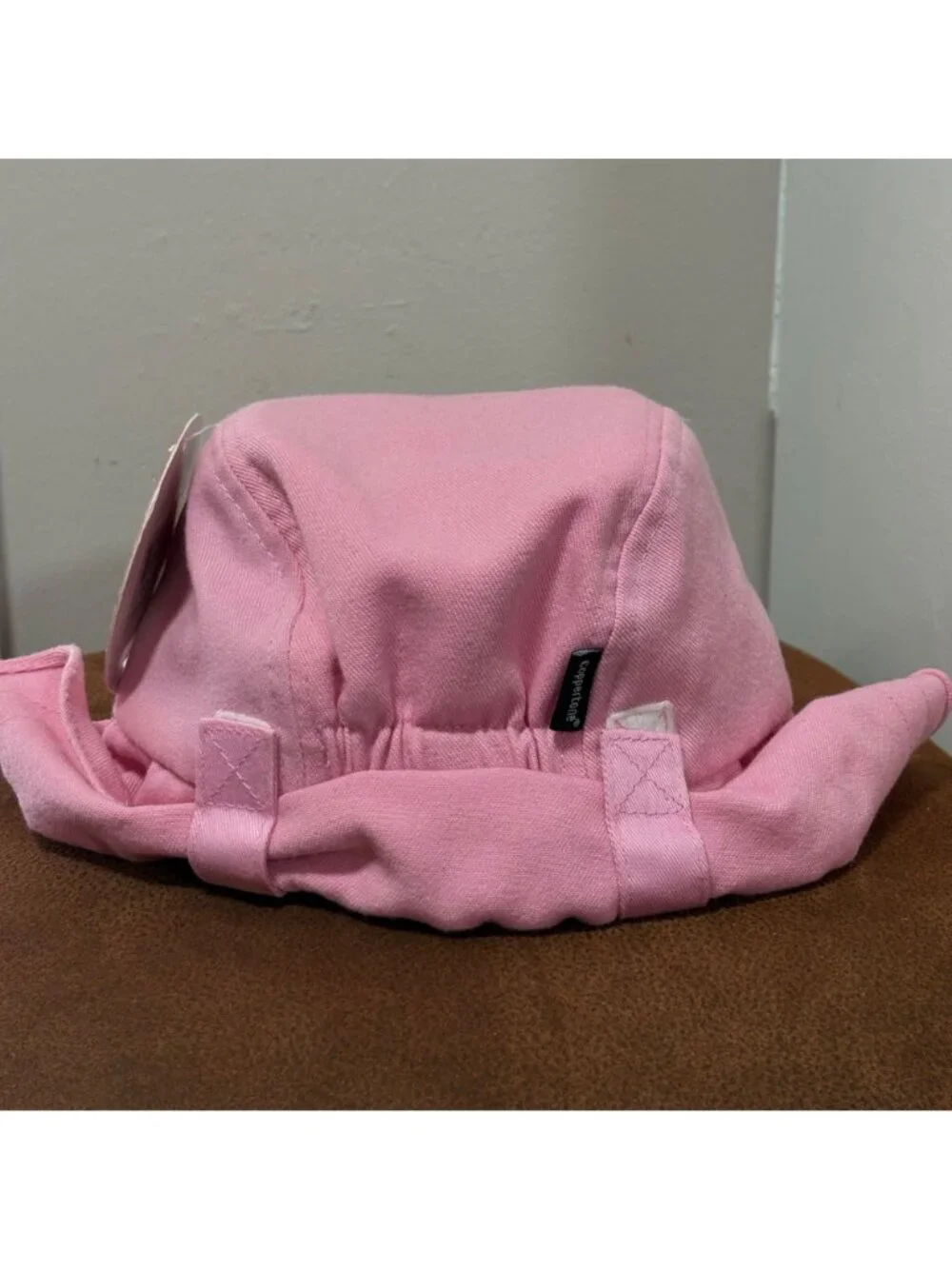 Sesame Street Coppertone UPF 50+ Pink Baby Hat Abby Cadabby Embroidery